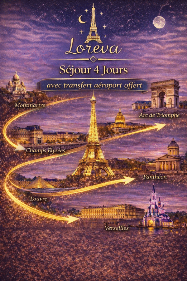 Paris 4 jours (Transfert aéroport offert)