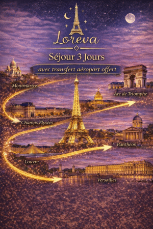 Séjour magique à Paris et Versailles Paris 3 Jours (Transfert aéroport offert)